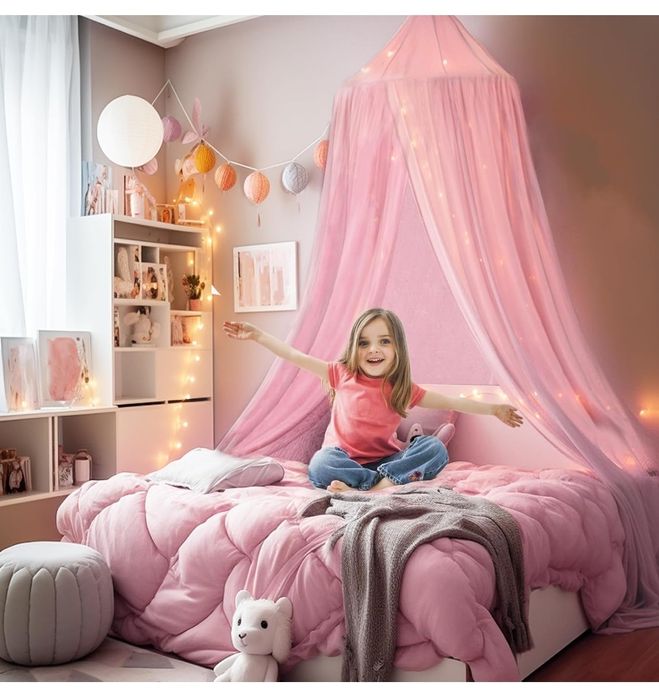 SESAMIS Baldachim do pokoju dziecięcego, baldachim do łóżka, łóżeczko