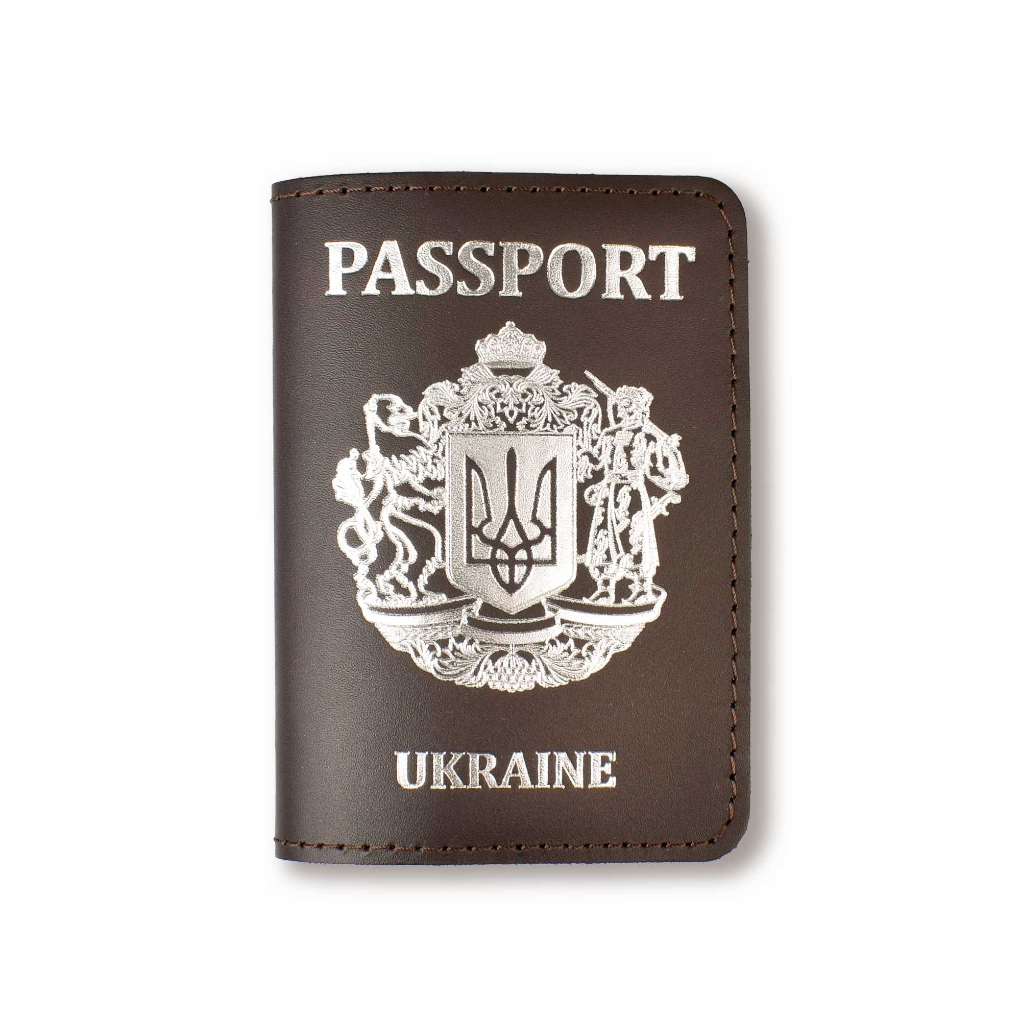 Шкіряна обкладинка для паспорта