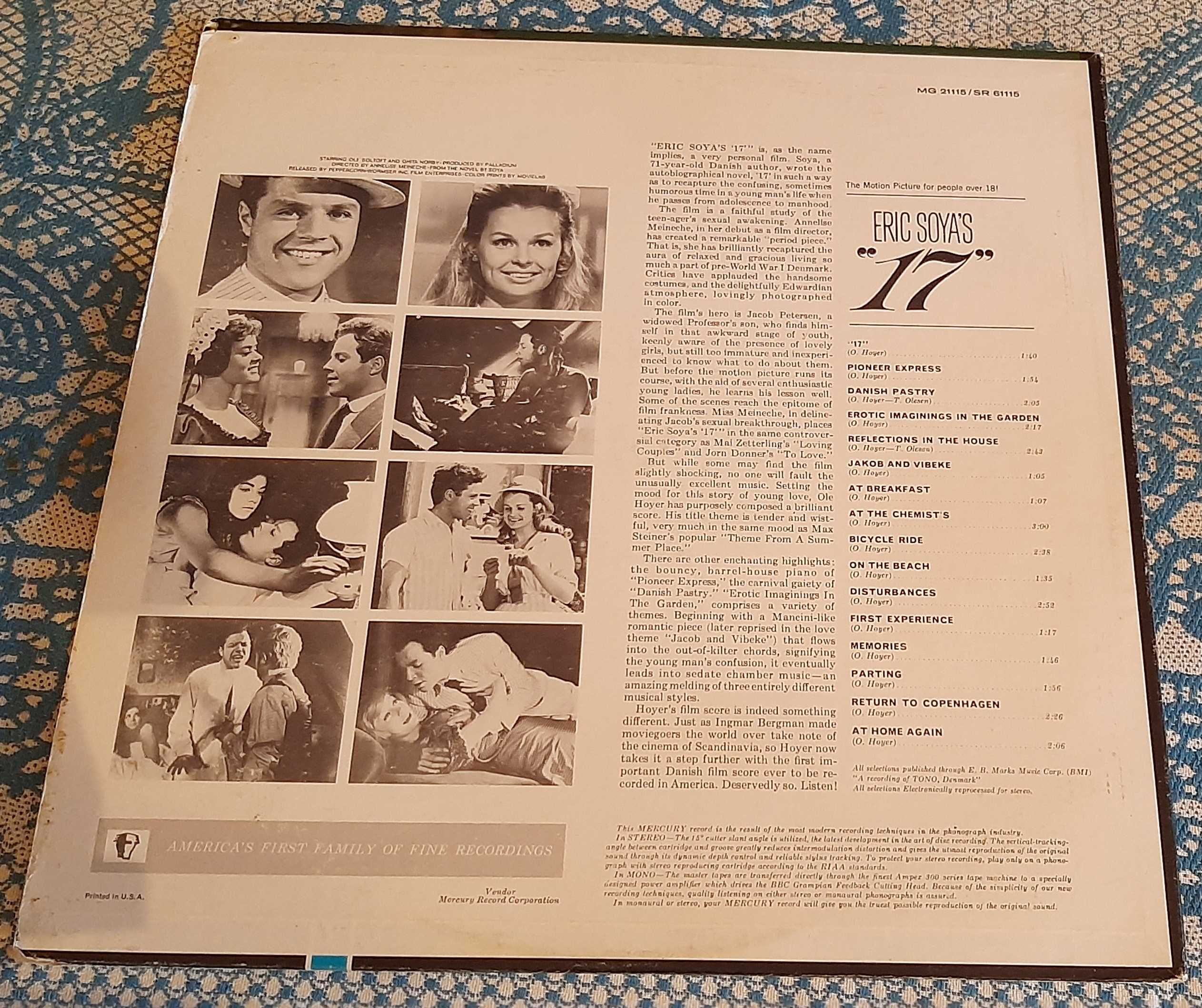 Eric Soya's ''17''. Original motion picture sound track. USA. 1970-е.