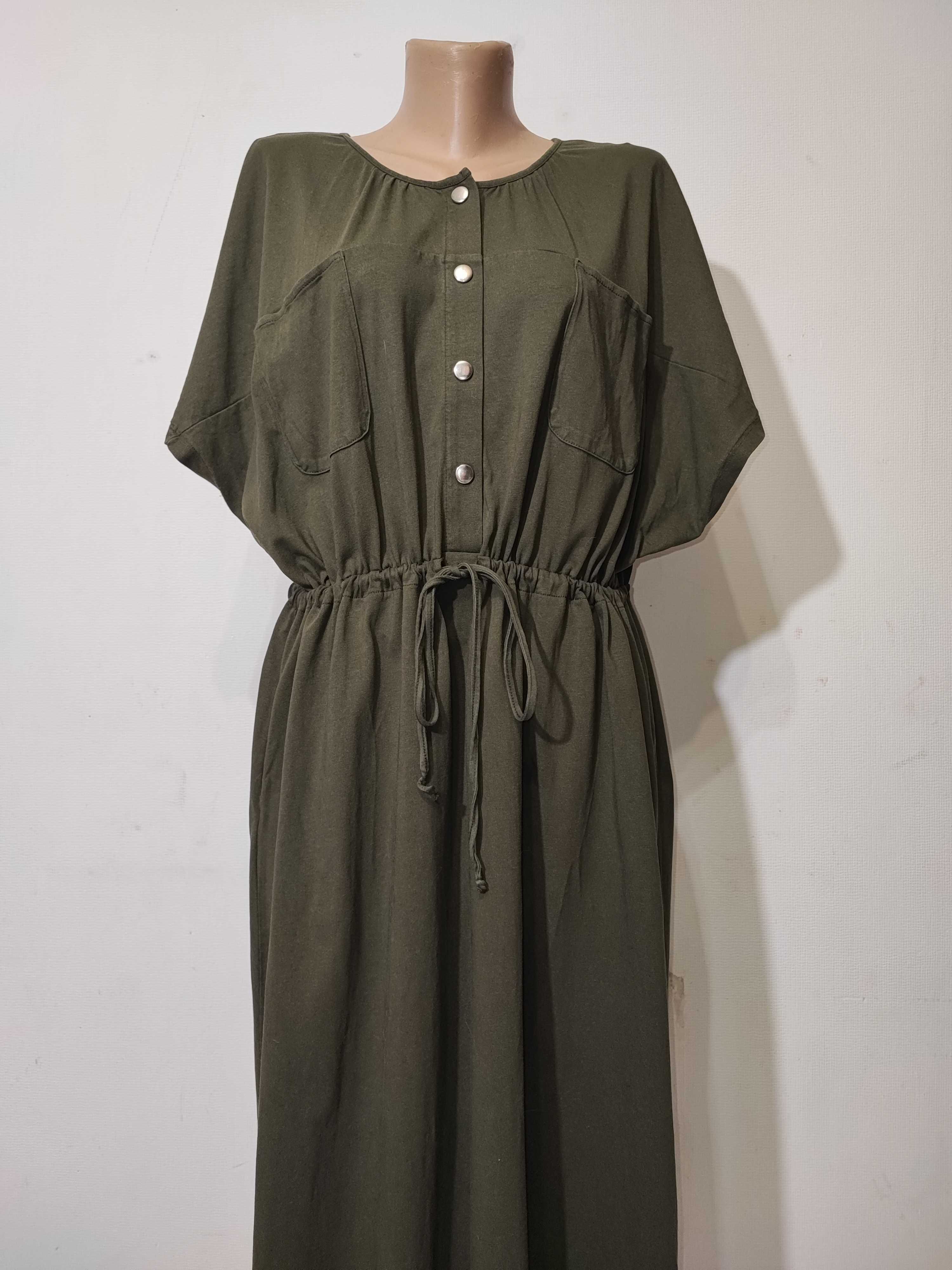 Сукня M&S 16р XL плаття міді довга хакі