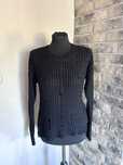 Czarny sweter z dziurami Guess rozmiar S/36