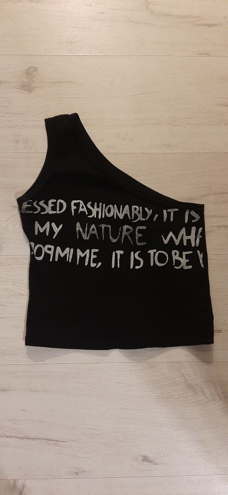 Krótki crop top, hit goły brzuch, bluzka na lato  rozm. S/M, 36-38