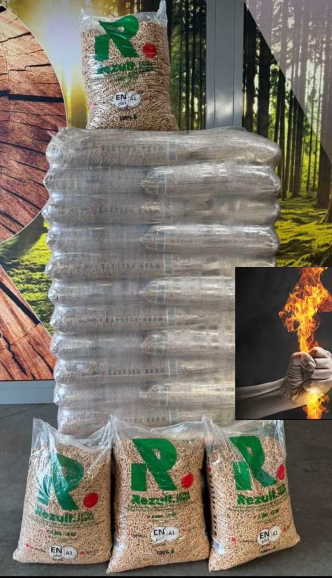 Pellet drzewny Rezult A1 EN Plus dostawa gratis *