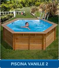 Piscina de madeira Vanille 2 Gré