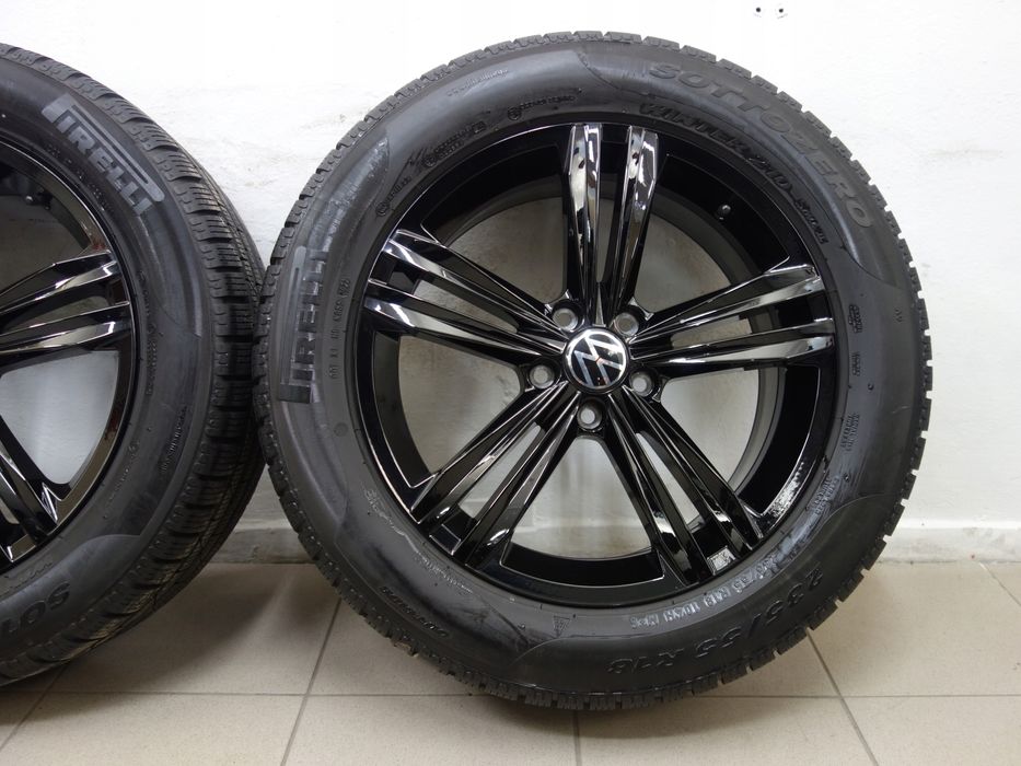 5x112 235/55R18 Koła zimowe VW OE Tiguan Pirelli jak nowe 4x8m