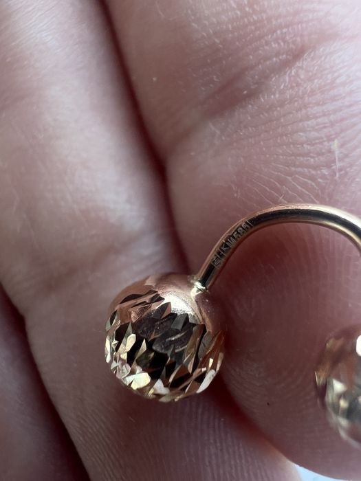 Золотые диорчики 585 проба