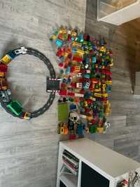 Lego Duplo kilkanaście zestawów tory samoloty