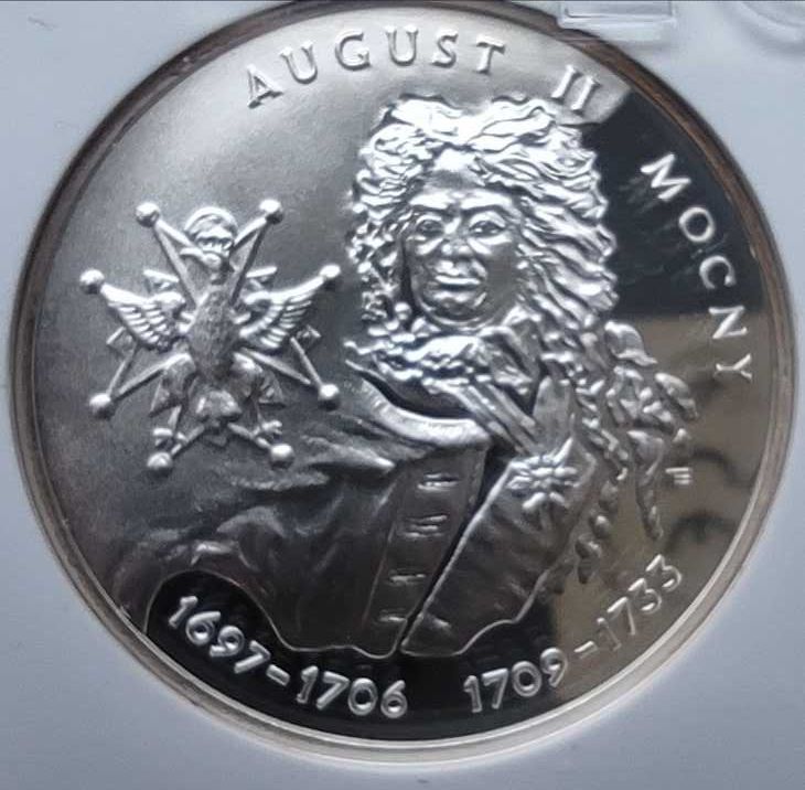 Monety srebrne zestaw 3 sztuk 10 zł grading srebro ag roczniki 1998-02
