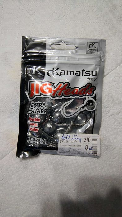 Główki jigowe Kamatsu Extra Sharp 4/0 - 22g / 7 szt