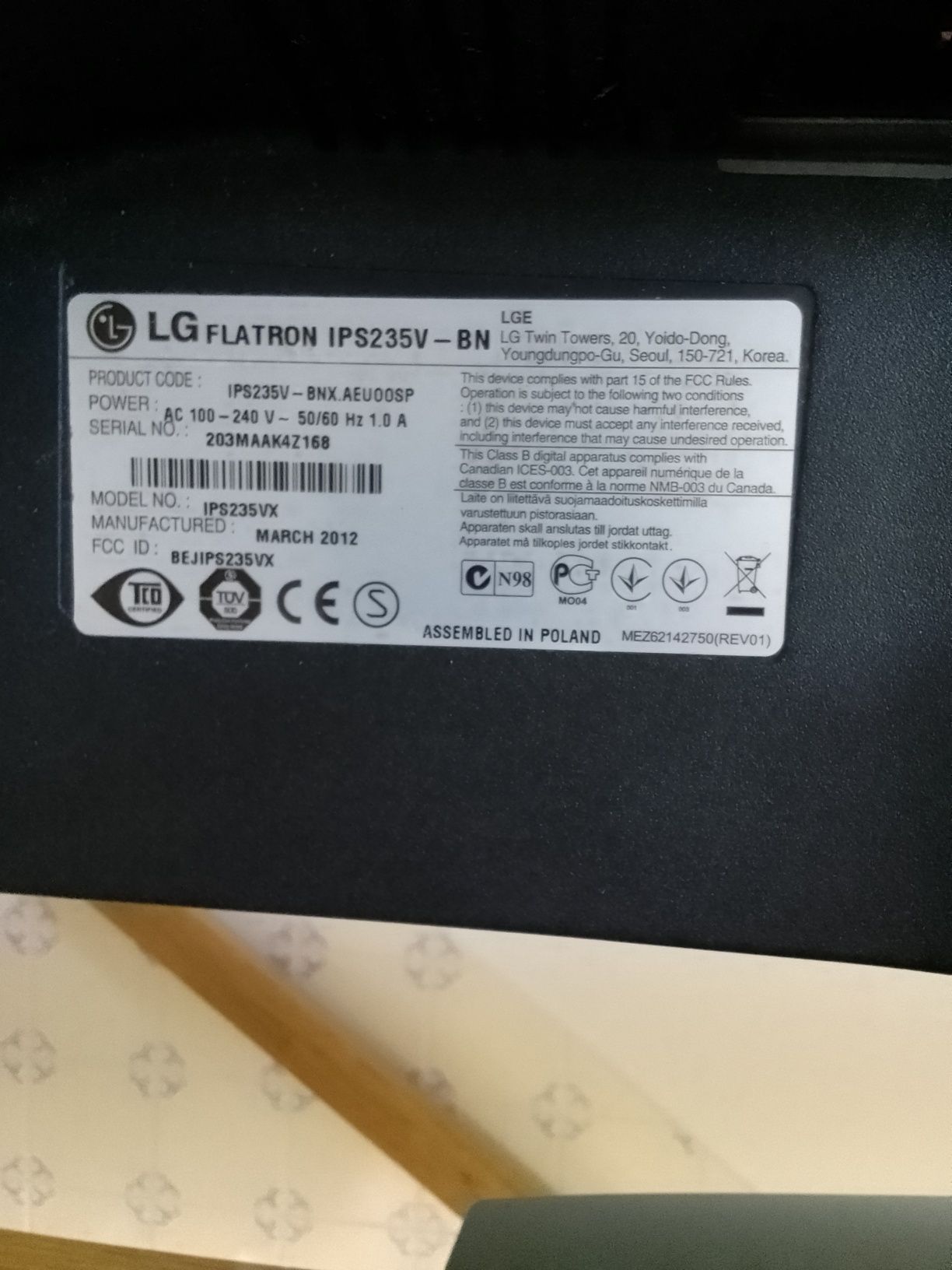 Monitor LED LG Flatron