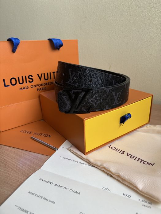 Pasek Louis Vuitton Belt Black 105 cm