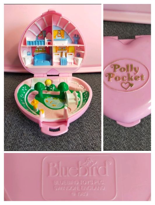 Polly Pocket lote 4 casas e bonecas