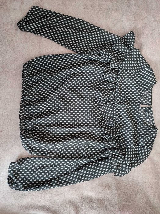 Czarna elegancka bluzka, rozmiar S
