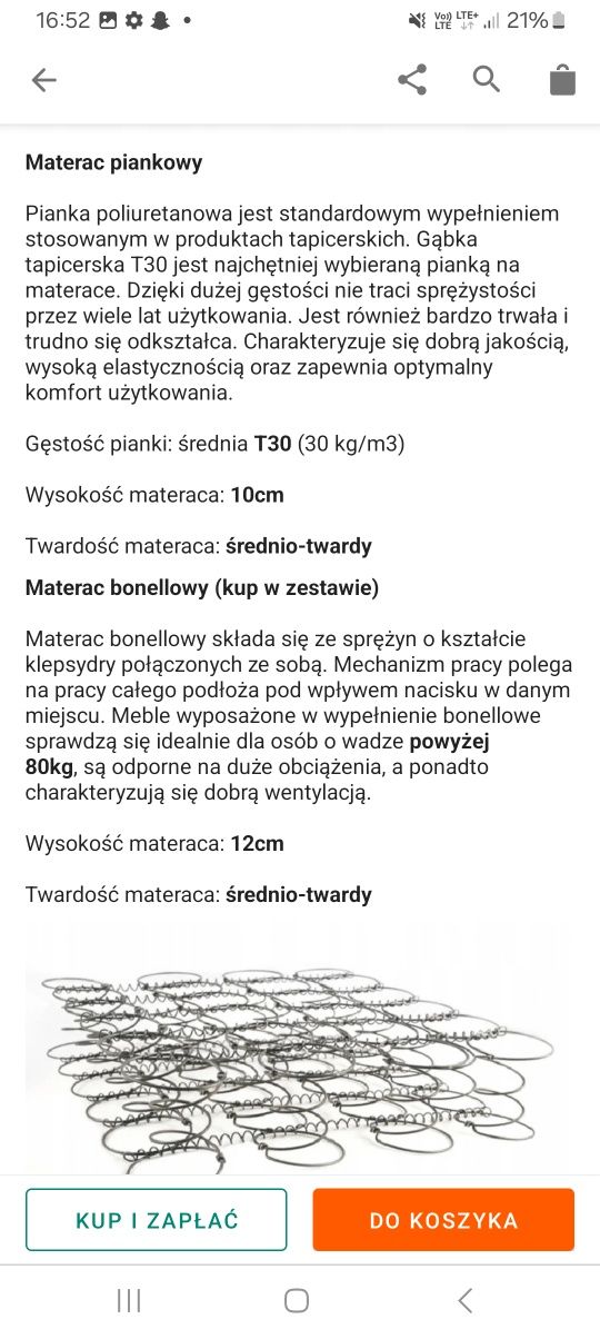 Kanapa tapczan łóżko młodzieżowe
