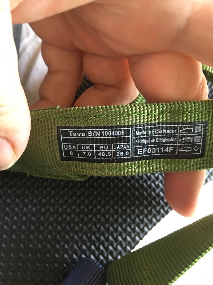 Сандали босоножки на липучках Teva из США  новые без этикетки