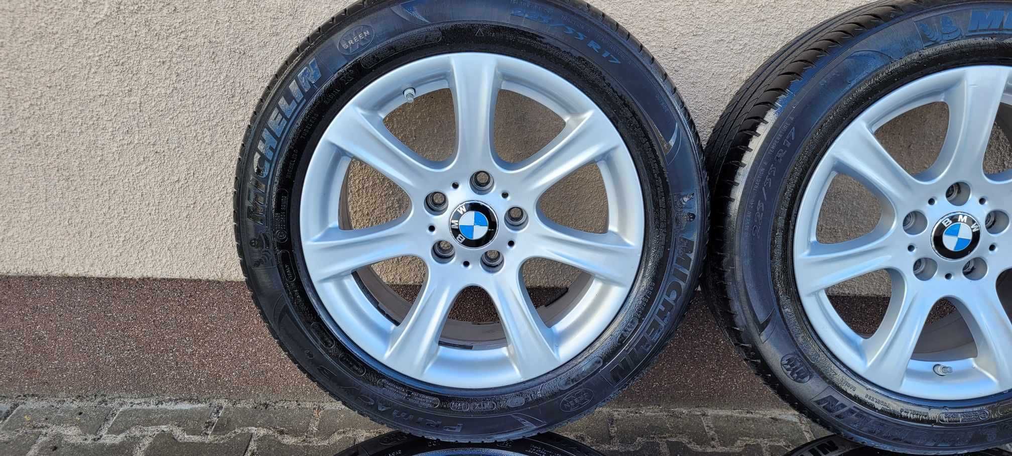 Alufelgi BMW 5X120 z oponami letnimi 225/55 R17 czujniki