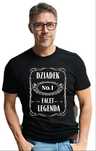Prezent na Dzień Dziadka Koszulka T-Shirt z Nadrukiem Facet Legenda