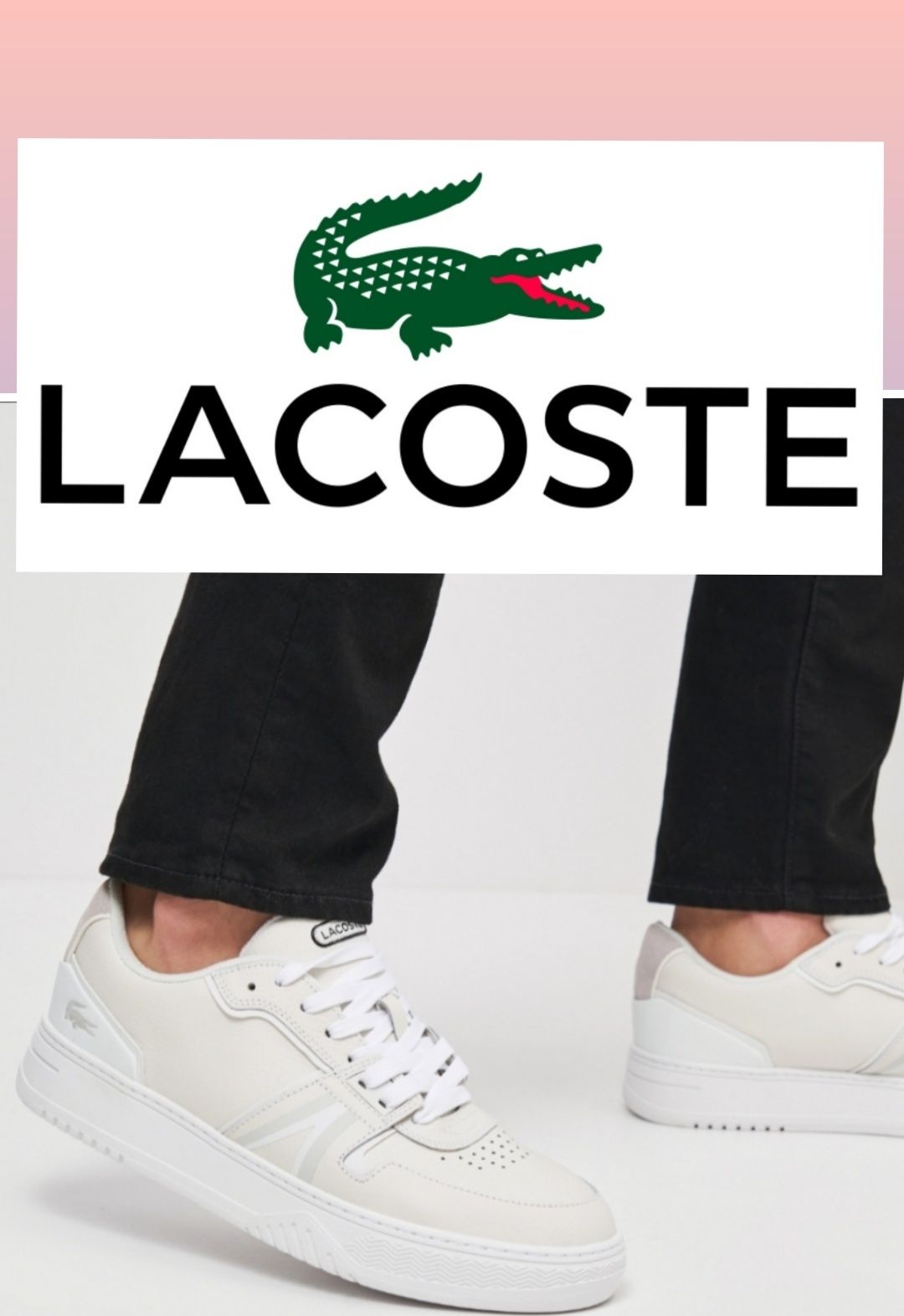 Оригінал! Чоловічі кросівки Lacoste 45-44-5  шкіряні