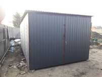 Garaż blaszany 3x5 Grafit, garaze blaszane Producent ral 7016 kolor