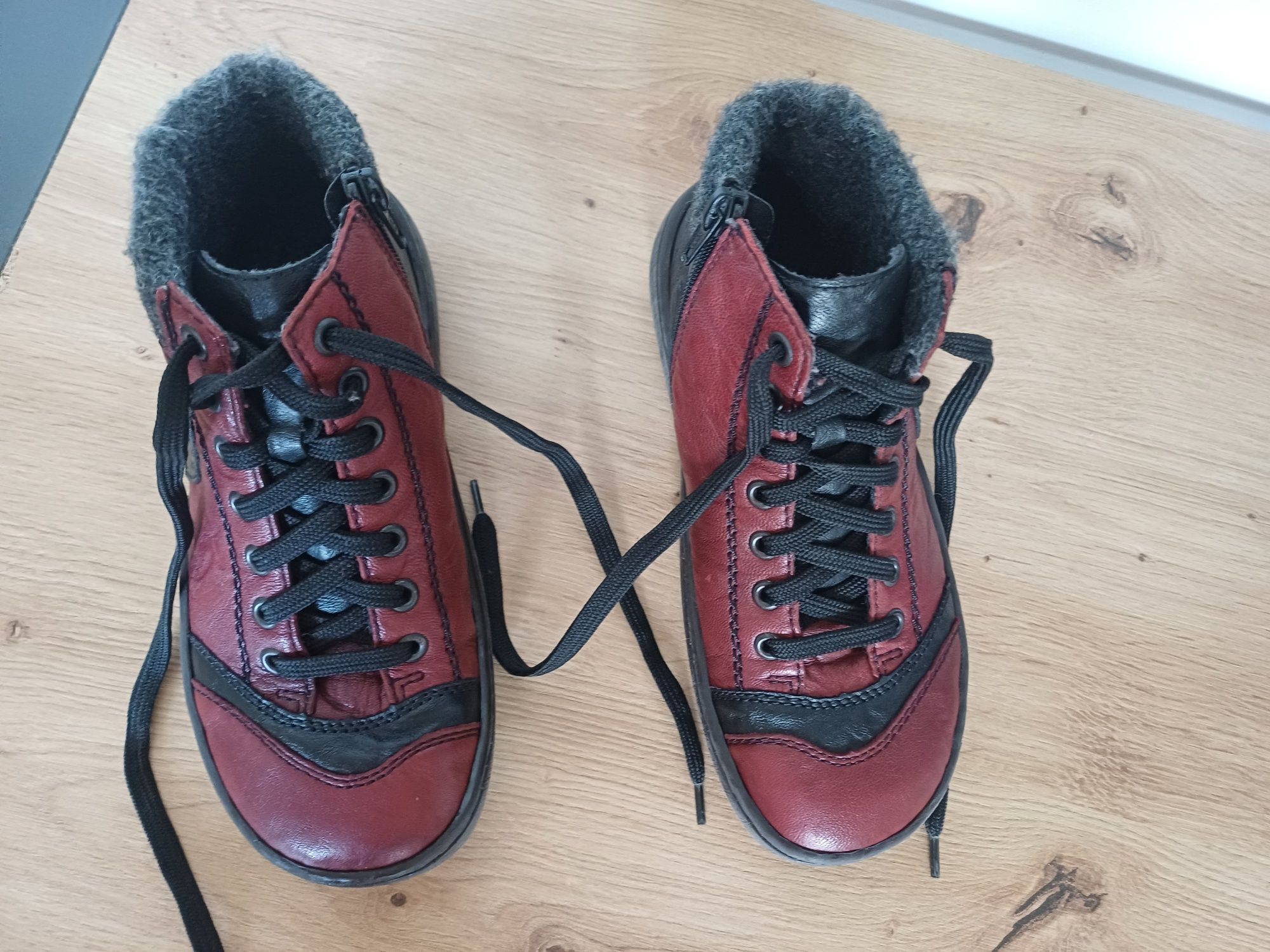 Buty Rieker rozmiar 36 / 37 botki zimowe ocieplane trapery kozaki dams