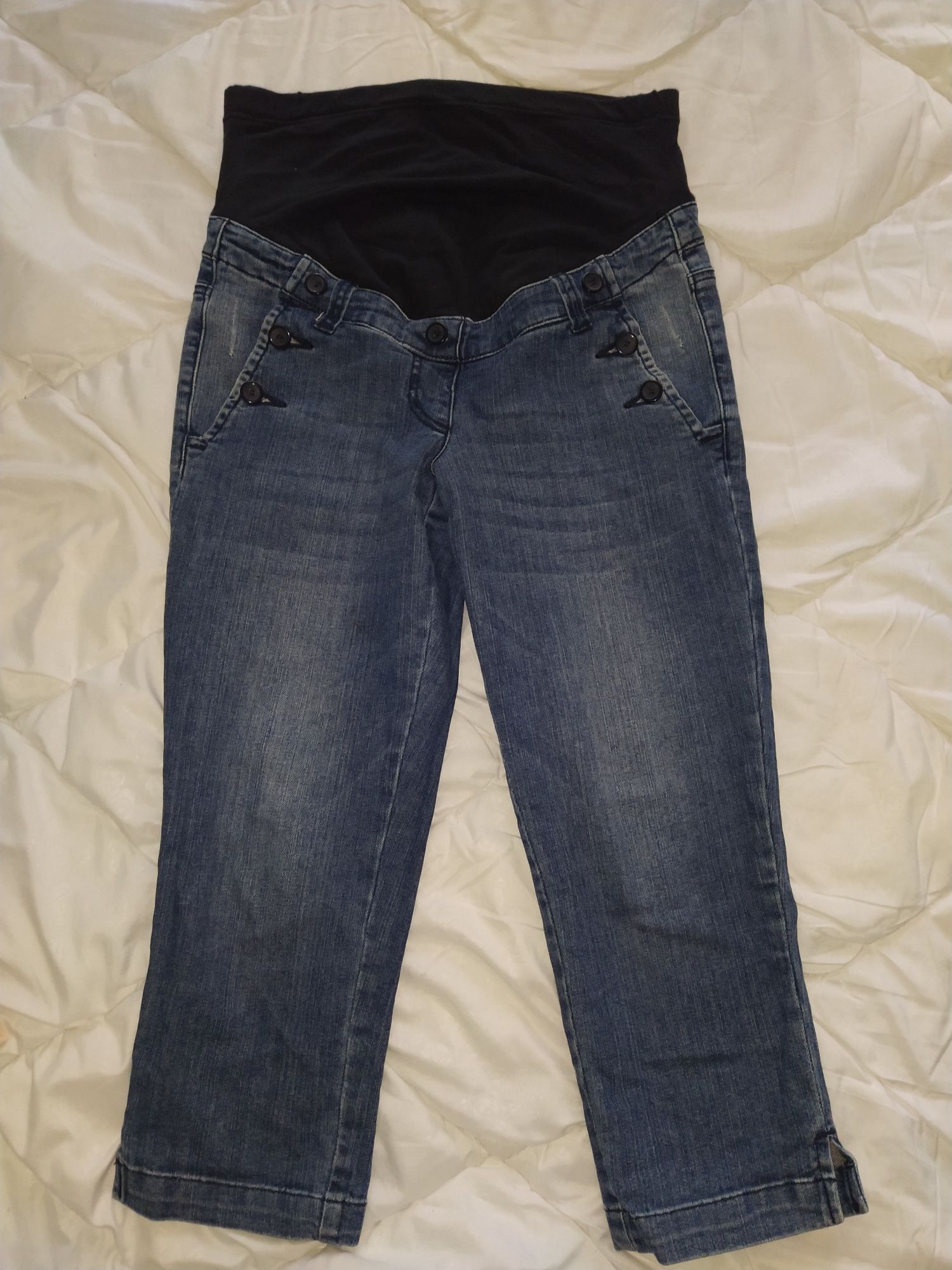 Бриджи джинсовые, штаны, шорты для беременных bonprix