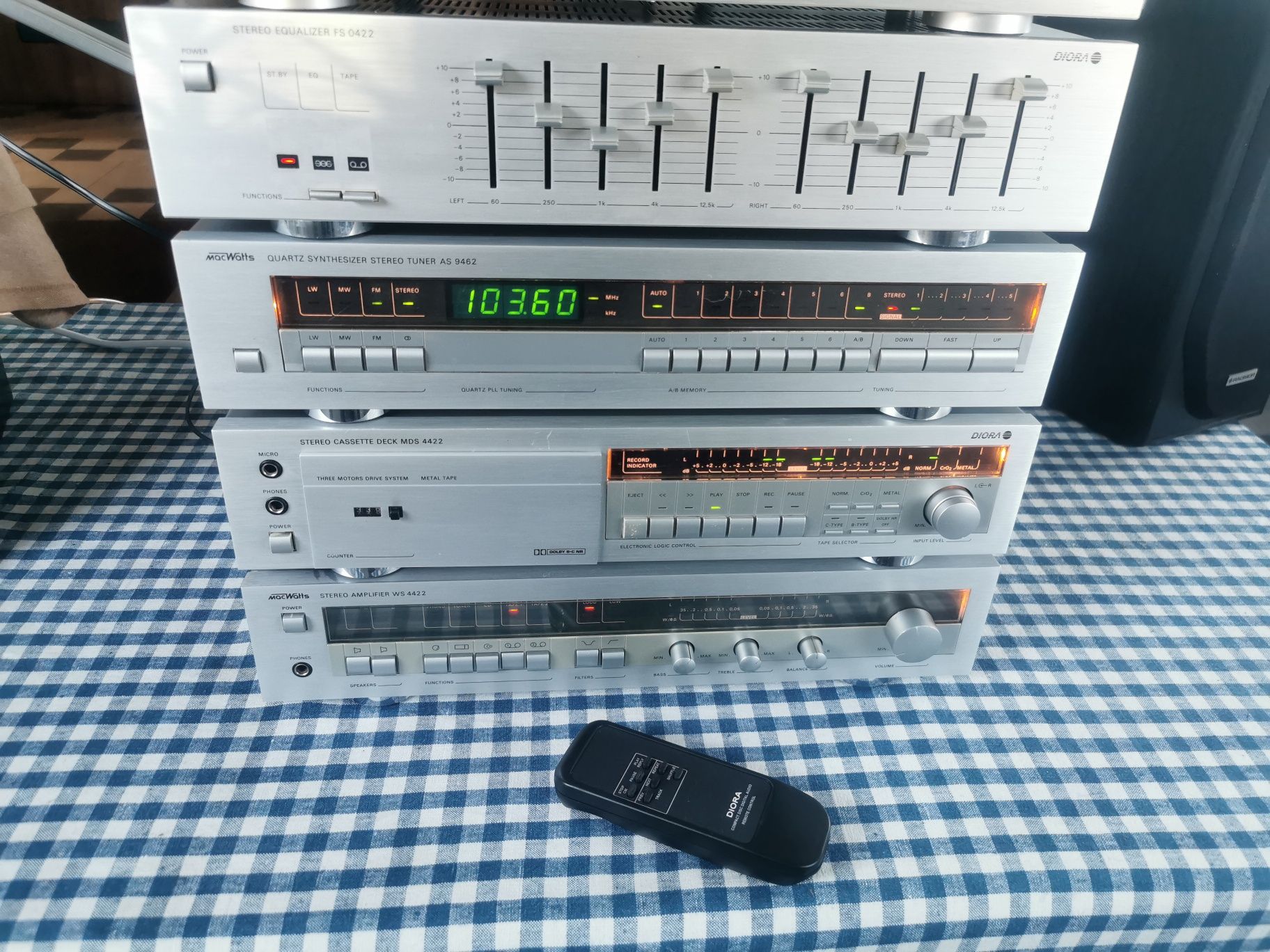 Wieża Stereo Unitra Diora MacWatts SSL 0422- 5 el. SUPER STAN Radmor