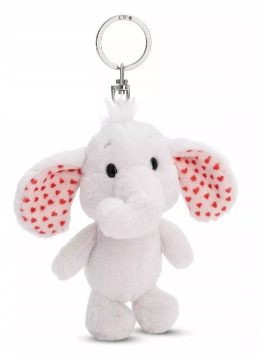 NICI 61481 Brelok pluszowy Słoń jasnoszary Love 10cm GREEN