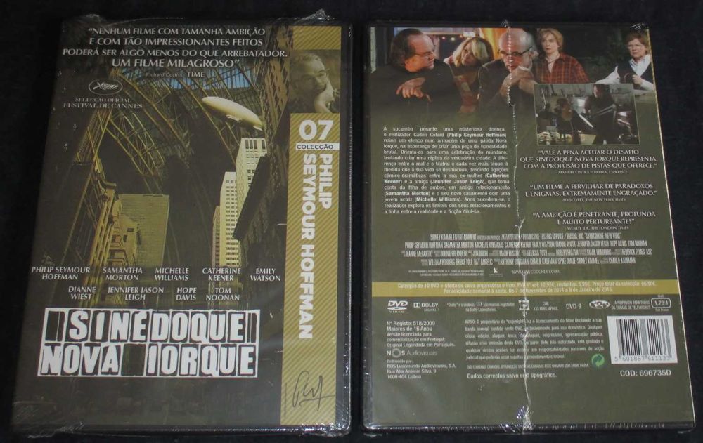 DVD Filme Sinédoque Nova Iorque Novo Selado