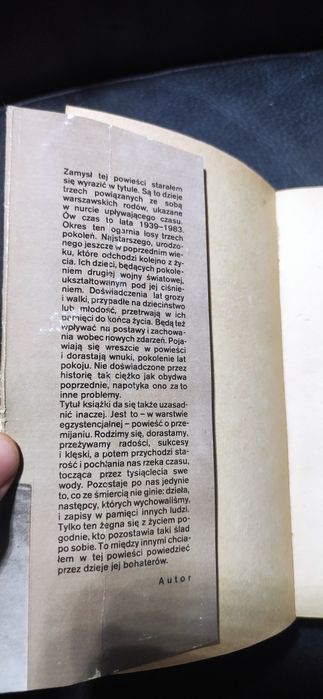 "Rzeka czasu" Jerzy Jesionowski