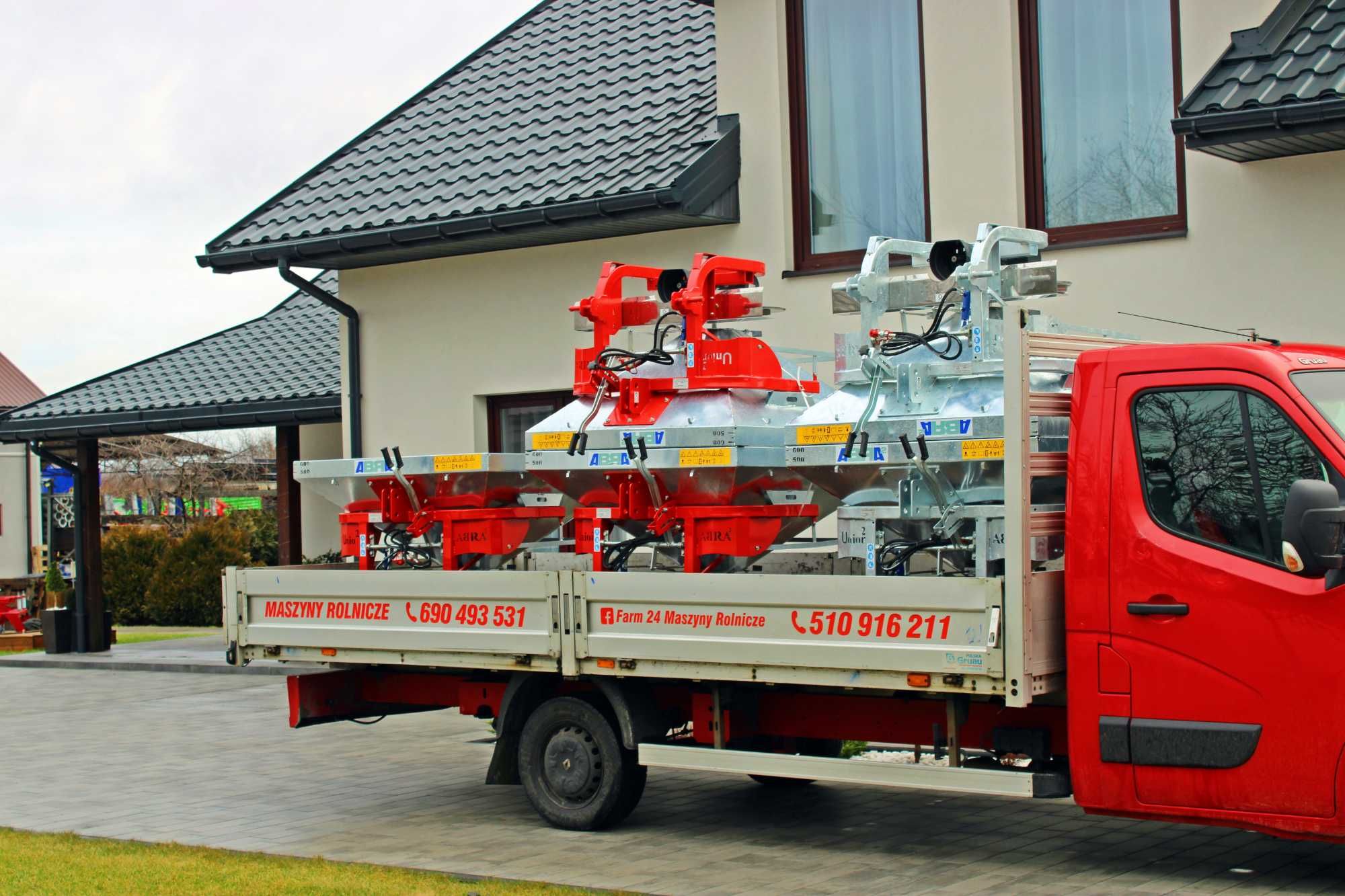 Rozsiewacz dwutarczowy 600L 800L Rozsiewacz nawozów Siewnik do nawozu