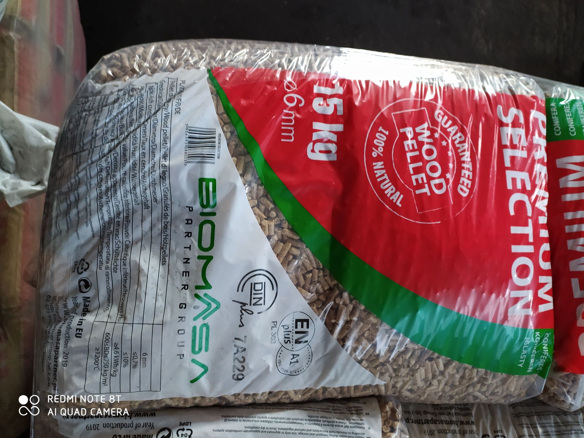 Pellet Premium Pelet certyfikat A1+Din plus rozładunek HDS 1280 pln