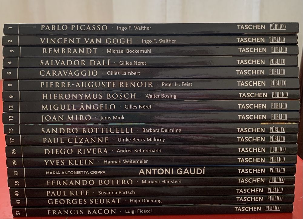 Livros da Taschen de diferentes artistas
