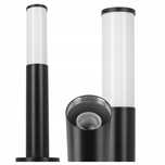 Lampa Ogrodowa Słupek E27 450mm + Złączka CZARNA