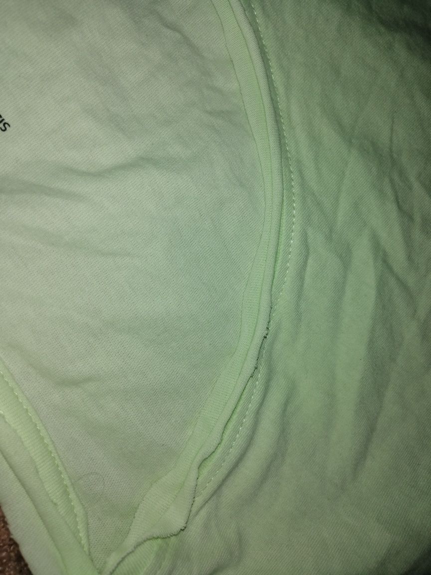 MEDiCiNE nowa jasnozielona Bluzka koszulka t-shirt Z surowymi brzegami
