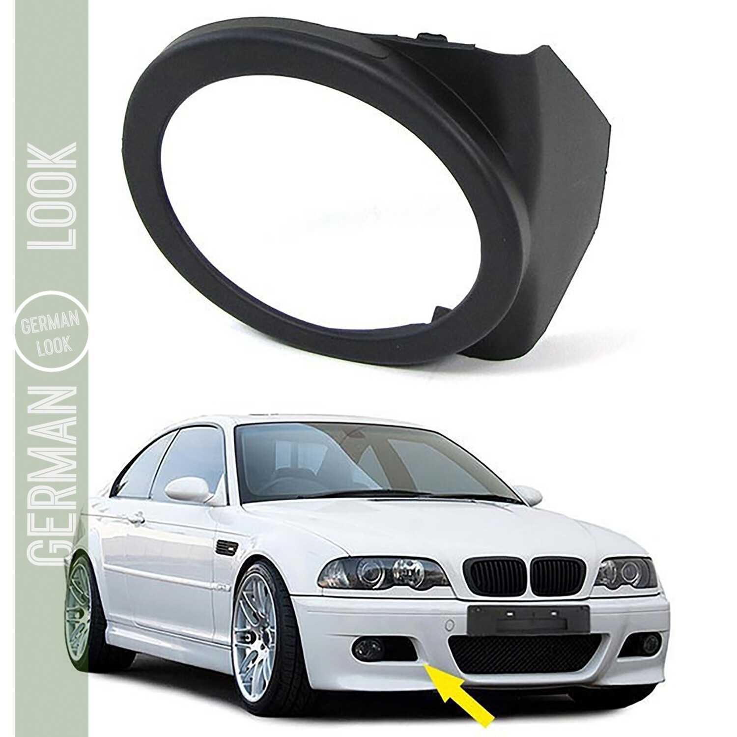 Capa para farol de neblina direito para BMW Série 3 E46 1998 a 2007