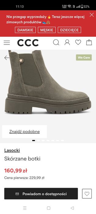 Buty skórzane Lasocki zimowe rozm 39