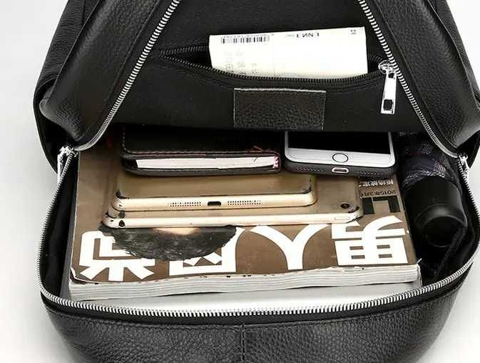 Чоловічий мужской рюкзак портфель ранець сумка з натуральної шкіри
