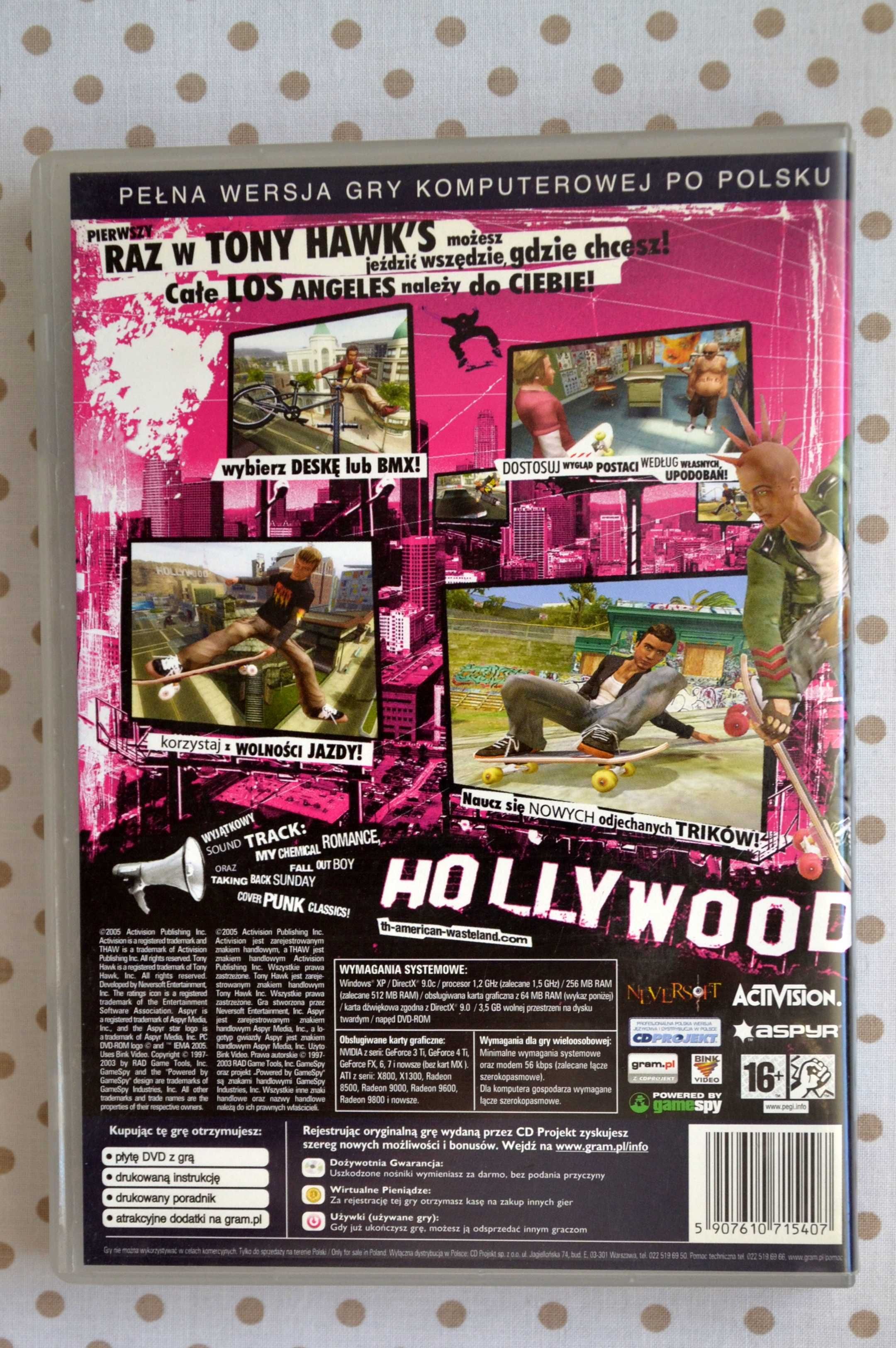 Tony Hawks  American Wasteland - gra komputerowa PC DVD -ROM