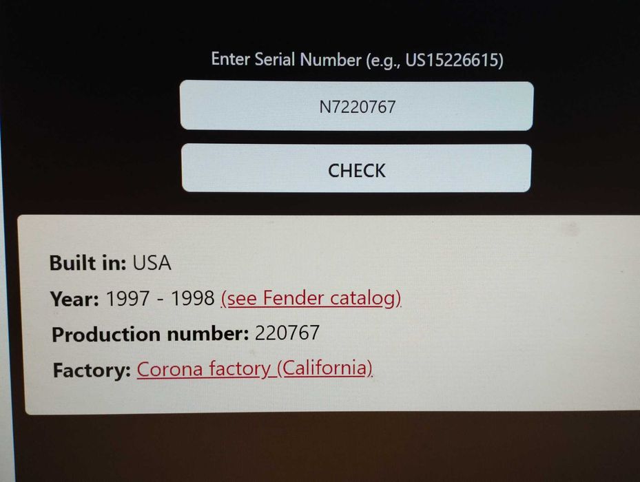 American Fender Stratocaster Lone Star