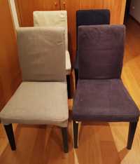 4 cadeiras com ofertas de capas extra para troca