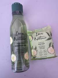 Love Nature Whit Organic Green Tea&Cucumber żel i mydelko