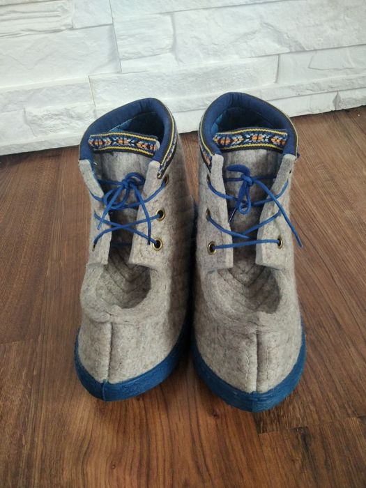 Buty bambosze kapcie wełna  filc Nesna Lobben rozm 41
