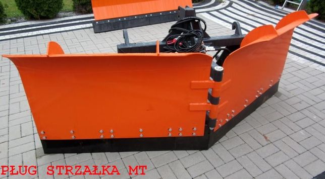 Pług od-śnieżny do śniegu składany strzałka Metal-Technik euro TUZ