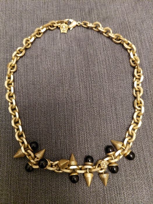 Позолоченное колье Versace