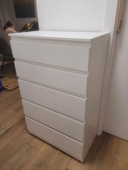 Komoda IKEA MALM biała 5 szuflad