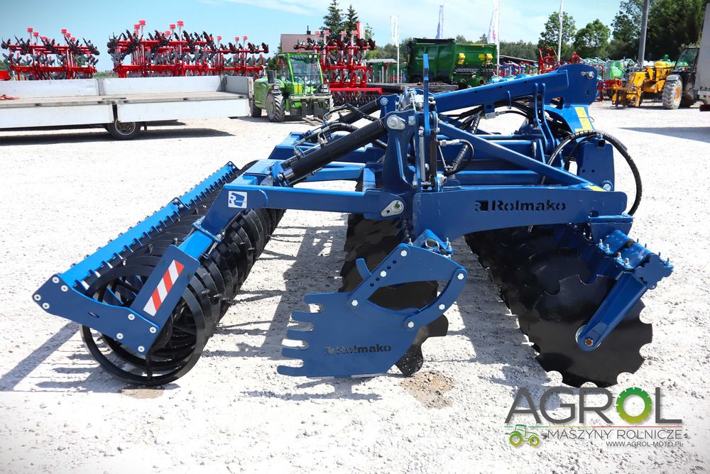 Brona talerzowa ciężka 4m Rolmako U652 hydraulicznie składana daszek