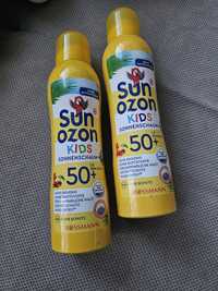 2x SUN OZON KIDS filtr SPF 50+ Pianka ochronna dla dzieci spray 200ml