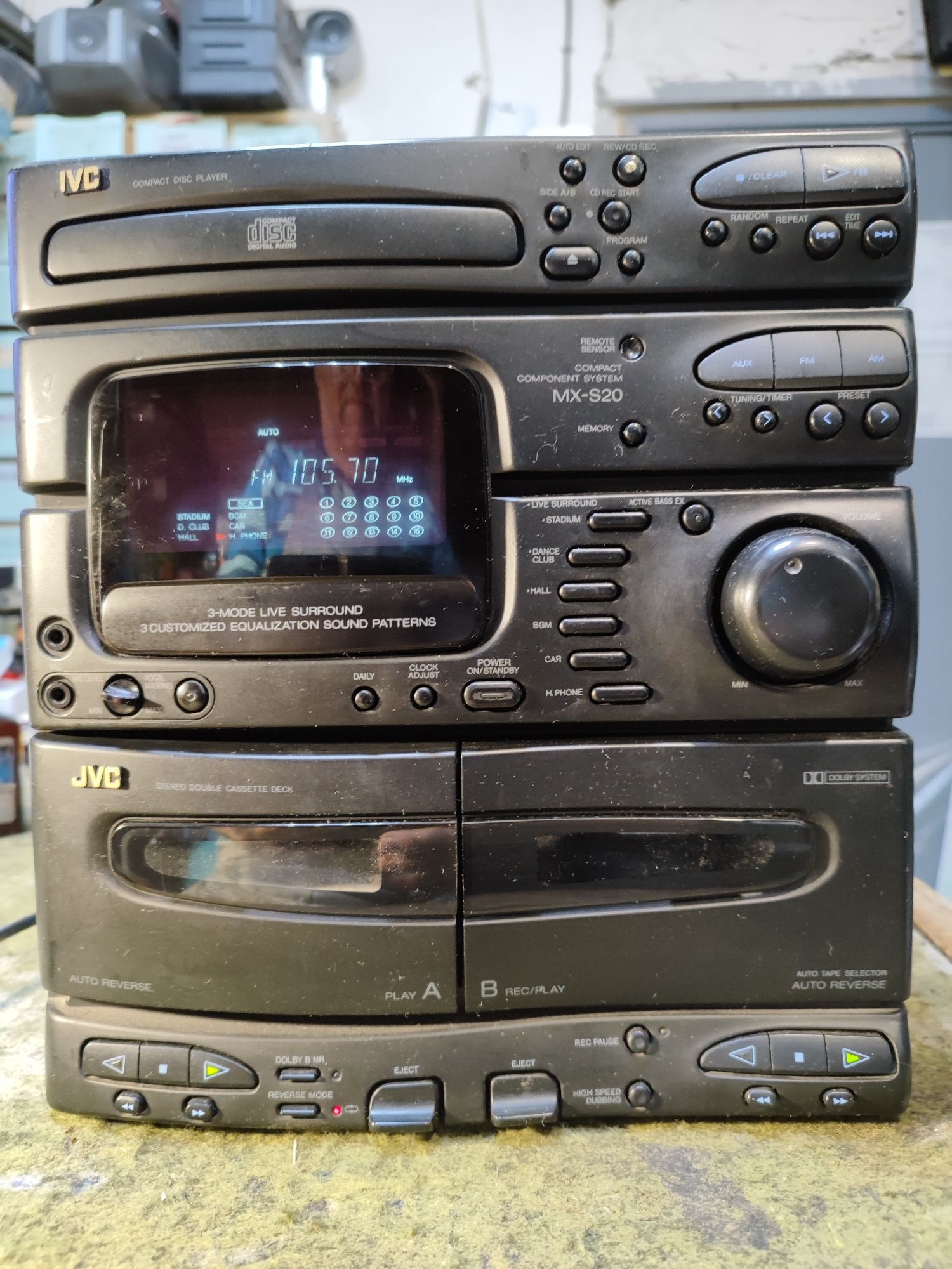 Музыкальный центр JVC CA -S20BK.