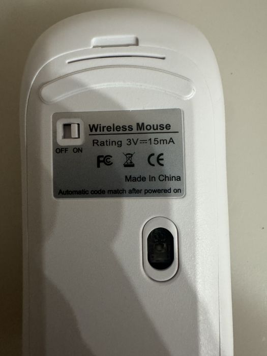 Różowa Bezprzewodowa Mysz Komputerowa Baterie