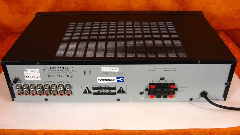 LUXMAN LV-110 WZMACNIACZ stereo Aluminium Japan
